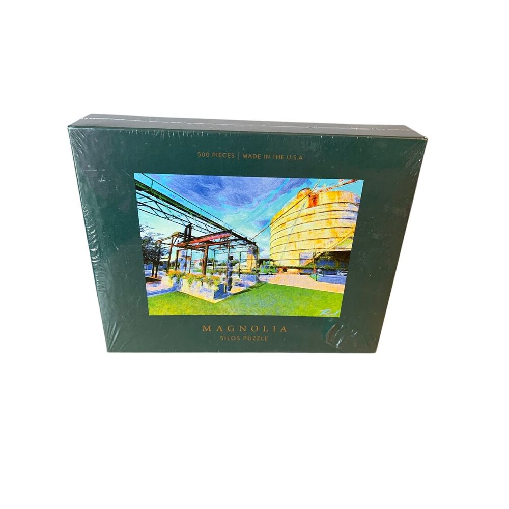 Magnolia Silos Puzzle 500 Pieces Painting Made in USA SEALED NEW Jigsaw